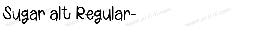 Sugar alt Regular字体转换